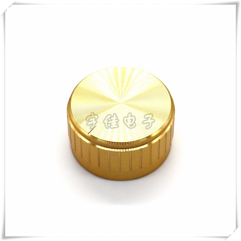 5 Stuks 32 × 17Mm Gold Aluminium Knop Cap Is Geschikt Voor Bloemen As 6Mm Potentiometer Knop cap