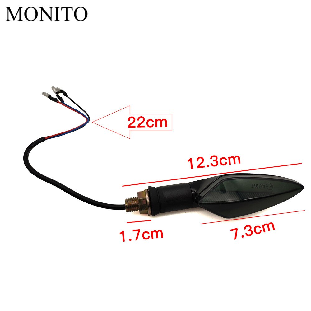 Luces Intermitentes universales para motocicleta, luces LED traseras, para YAMAHA XMAX 125/250/300/400, Iron Max NMAX 125 R120