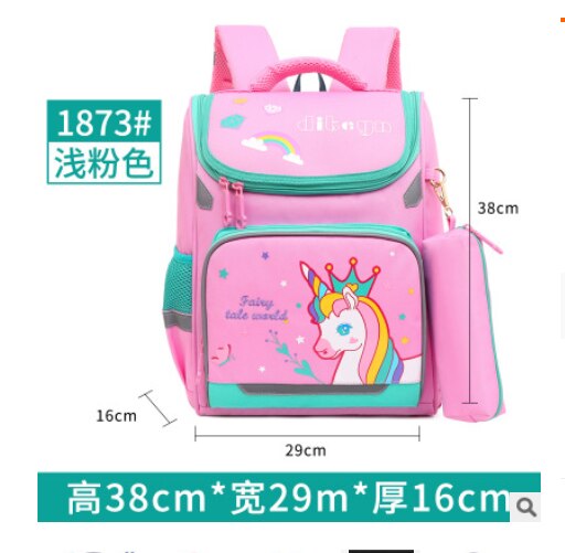 Afneembare kinderschooltassen met wieltjes meisjes jongens trolley schoolrugzak kinderschooltassen met wieltjes boekentas reisbagage: Roze