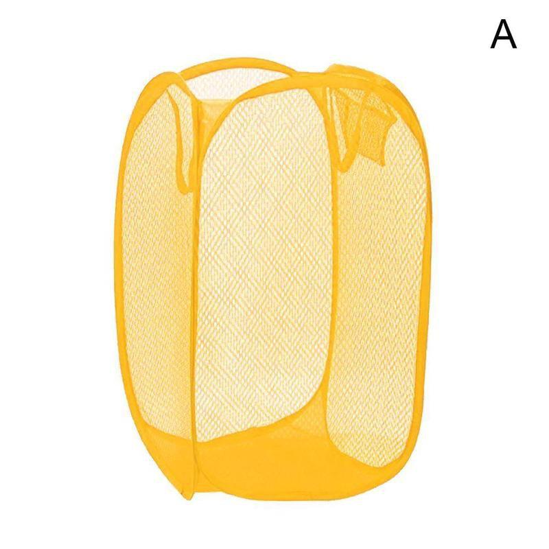 Cesta de ropa sucia plegable para niños, cesta de almacenamiento de ropa sucia, de nailon, juguetes de almacenamiento para el hogar, varios colores, V9C5: Yellow