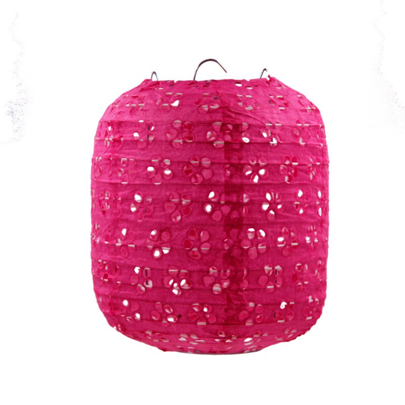 8-10-12-14-16Inch Chinese Style Hollow Paper Lanterns Wedding Paper Party Decoration Supplies Children DIY Lanterns: ellipse rose / hollow 15cm