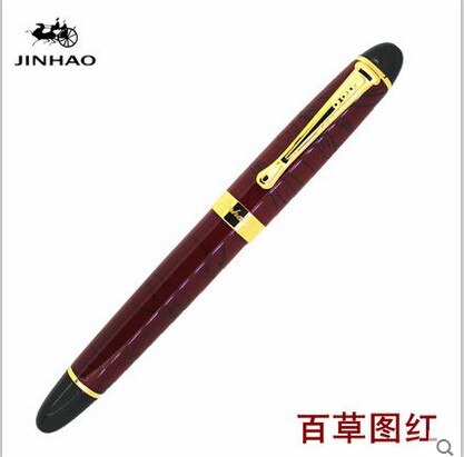 Jinhao X450 Mat Zwart En Gouden 0.7Mm Brede Nib Vulpen Jinhao 450: K