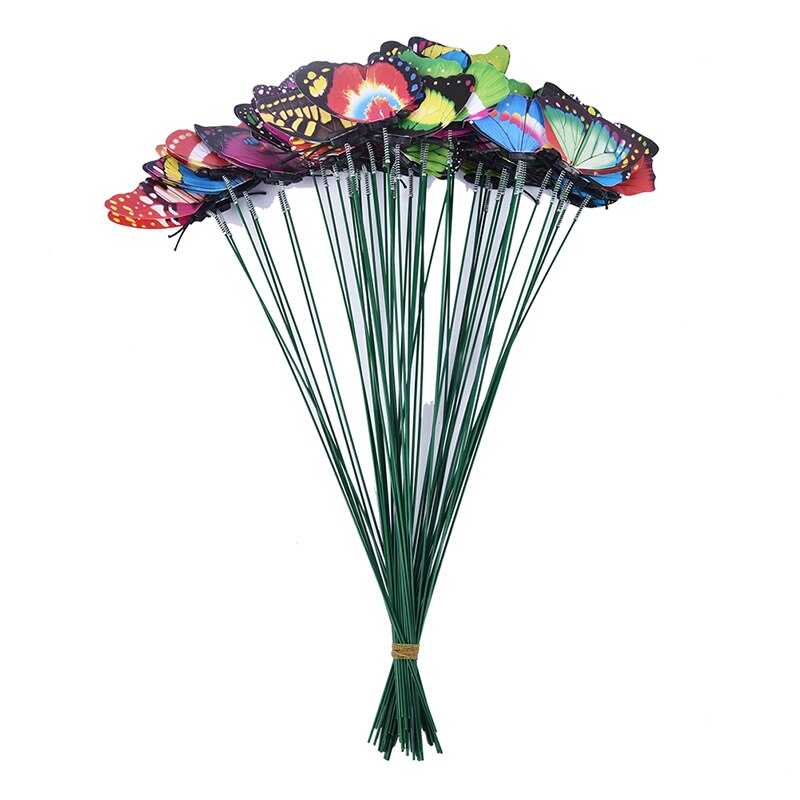 5 pièces/bouquet papillons jardin cour planteur coloré fantaisiste papillon piquets décoration extérieure décor Pots de fleurs décoration