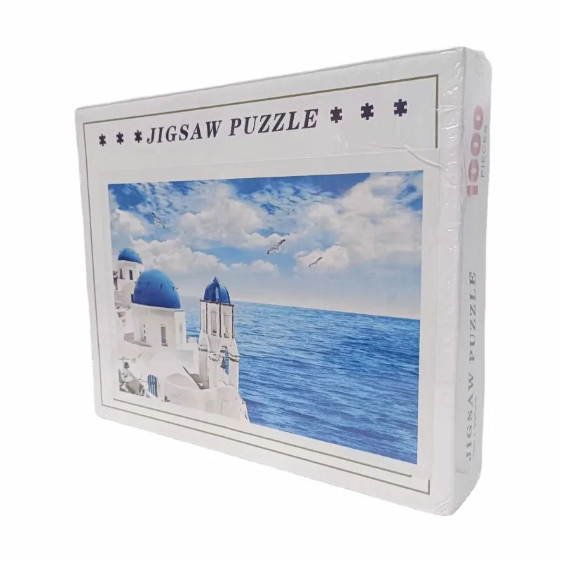 Adult Jigsaw Puzzle 1000 Pieces Aegean Sea 75*50cm Stress Relief Entertainment Toys Paper Puzzles Christmas