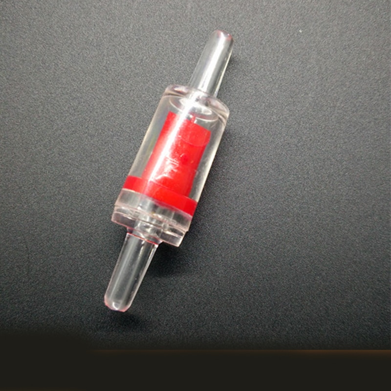 1pc røde stopventil lang strimmel stor forsyning akvarium 4mm stopventil kontraventil kontraventil kontraventil