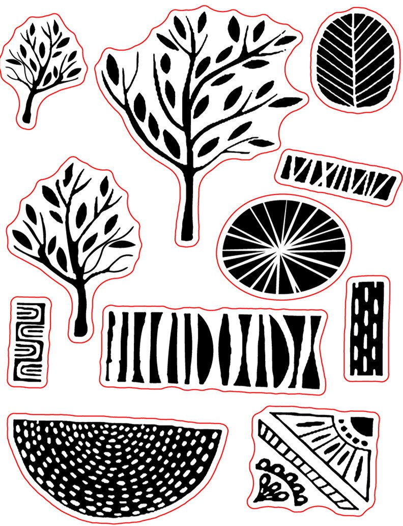 Flower stamp Clear Stamp for Scrapbooking Transparent Silicone Rubber DIY Photo Album Decor 219