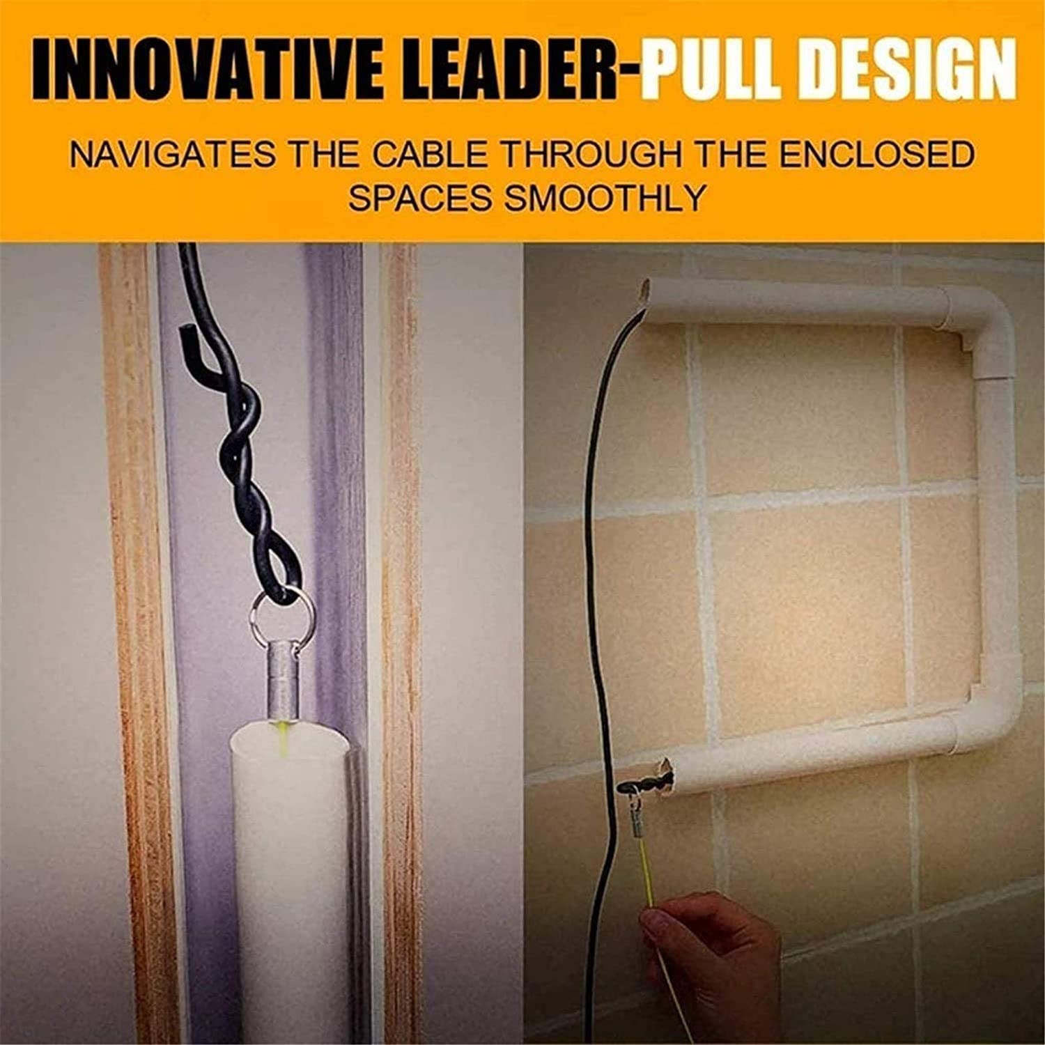 Draagbare Magnetische Threader Draad Trekken Systeem Draad Mag Puller Magnetische Kabel Vissen Tools Set Pijp Lijn Threading Aids Tool