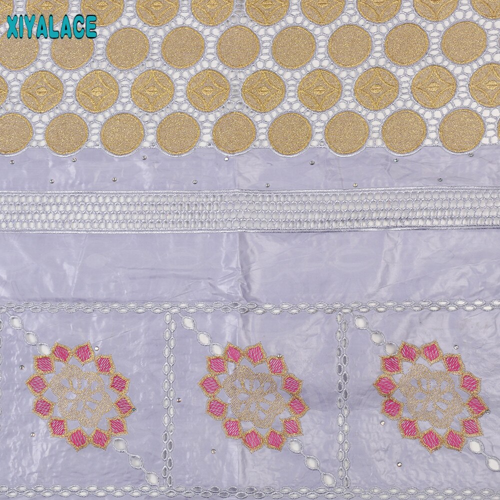 African Bazin Riche Getzner Dry Lace Stones Basin Fabric Senegal Bazin Brode with Stones for Women KS3485B