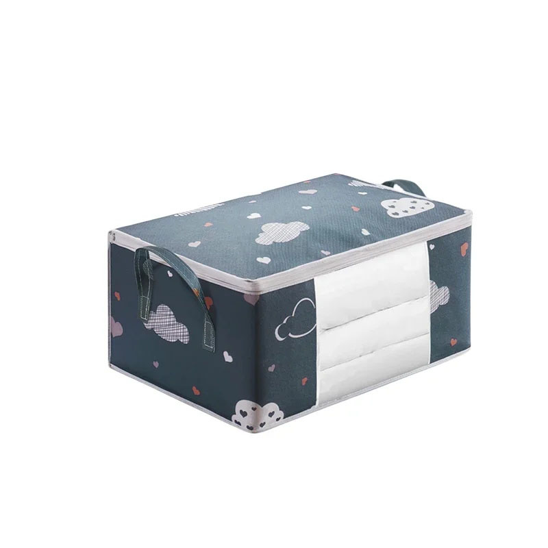 Sac de rangement polyvalent de grande capacité avec poignées, tissu Non tissé anti-poussière, résistant à l'humidité et sans odeur: Black