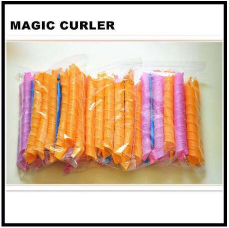 Bricolage 55cm Long bigoudis 40 pièces/ensemble rouleau magique bigoudi magique bigoudis spirale boucles Kit de coiffure: 30pcs 85cm