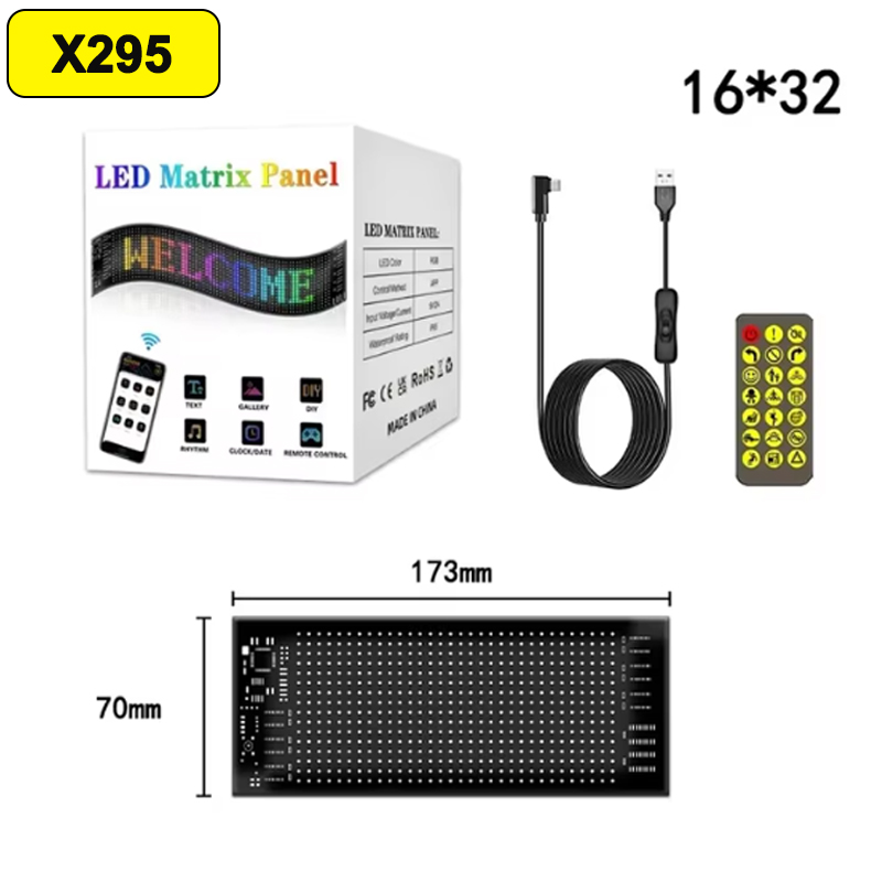 Dämon Augen Auto LED Logo APP LED Matrix Pixel Tafel Nachtlicht DIY Programmierbare flexibel LED Anzeige für Auto Lkw Zubehör: verrotten