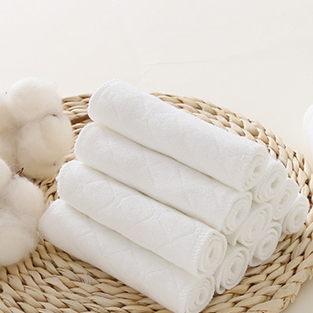 10pcs Disposable Baby Diapers Biodegradable Bamboo Eco Cotton Diapers Breathable Soft Baby Liners Baby Nursing