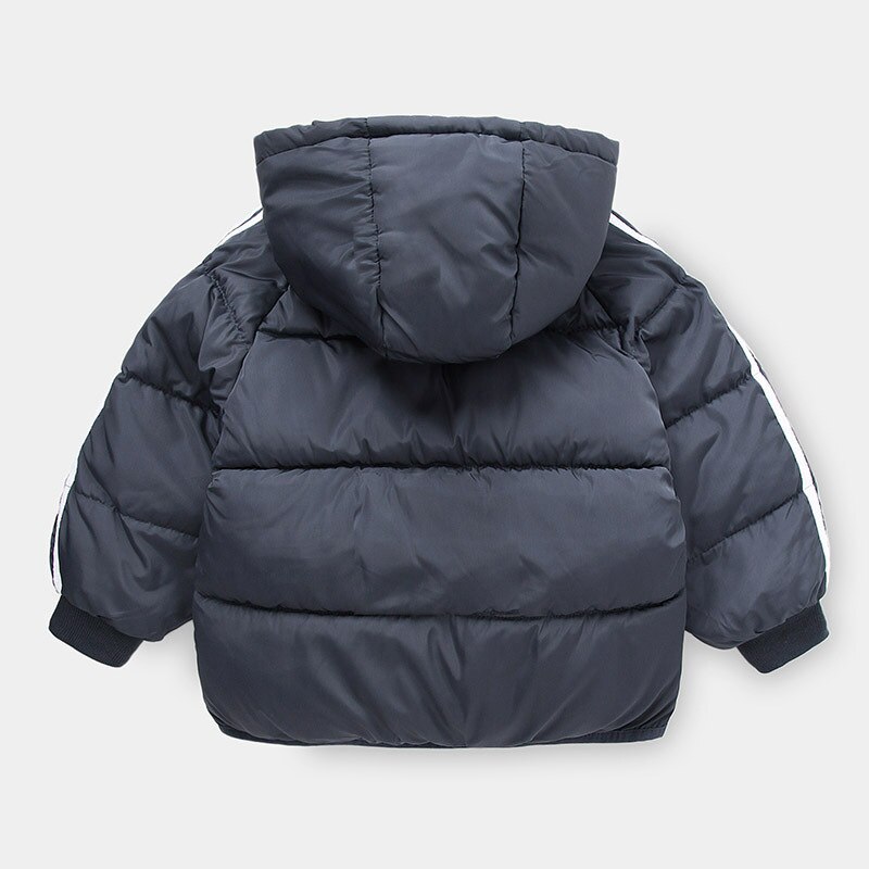 1-8 Y enfants vestes pour garçons hiver bébé garçons duvet manteau hiver couleur unie avec capuche adolescents garçons coupe-vent à capuche vestes