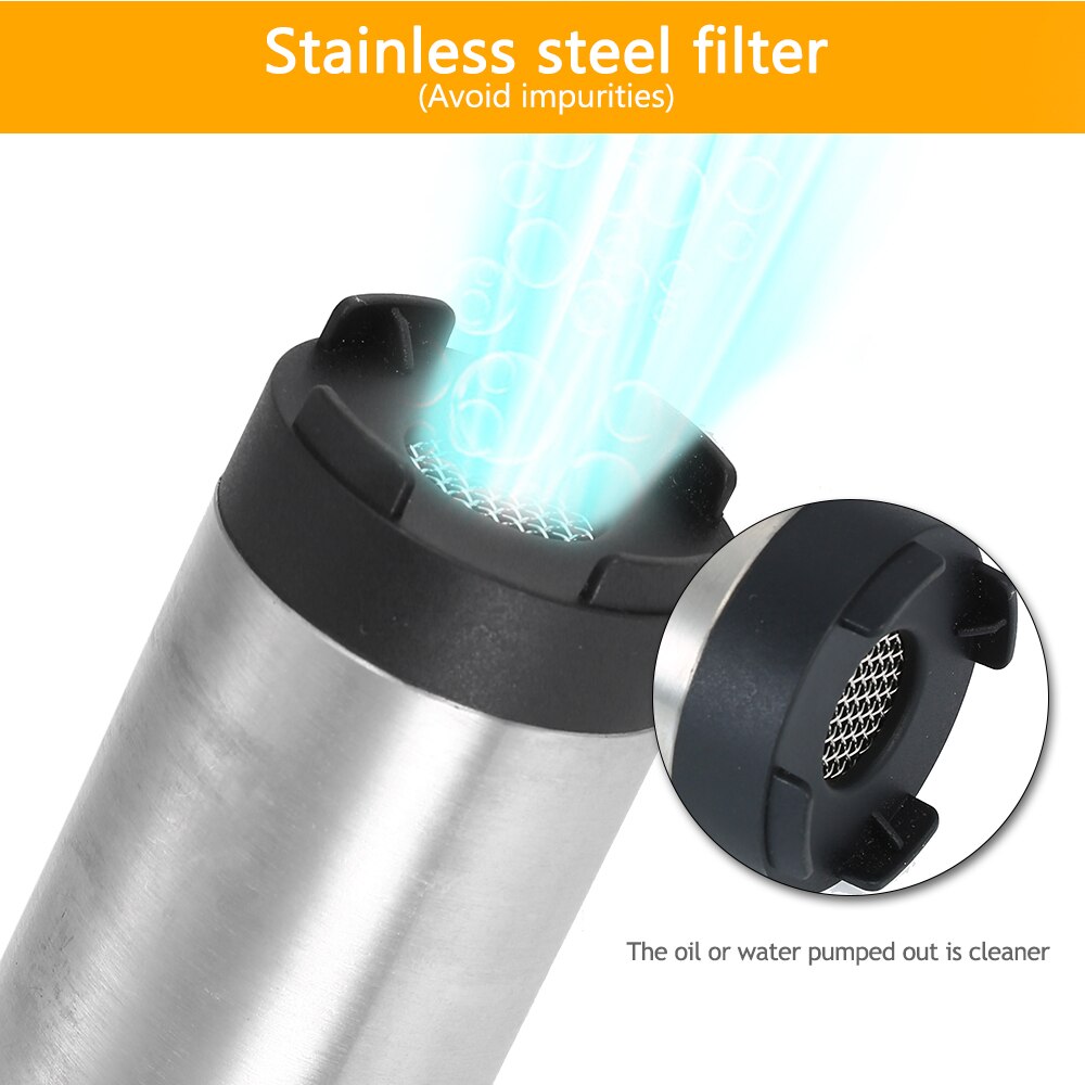 DC 12V/24V Submersible Pump for Pumping Diesel Oil Water 38mm Water Oil Diesel Fuel Transfer Pump Refueling Electric Oil Pump