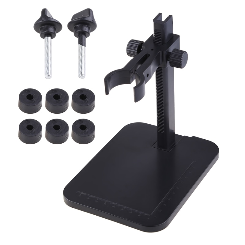 Aluminum Alloy Microscope Stand Portable Up and Down Adjustable Digital Electronic Microscope Holder Stand
