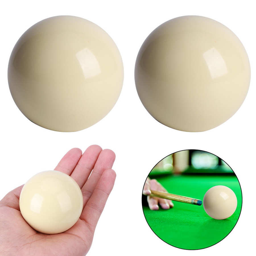 Billiard Balls 2 Pcs Durable Pool Table White Billiard Balls Snooker Pool Table Training Spot Cue Ball Standard 5.72CM Cue Ball