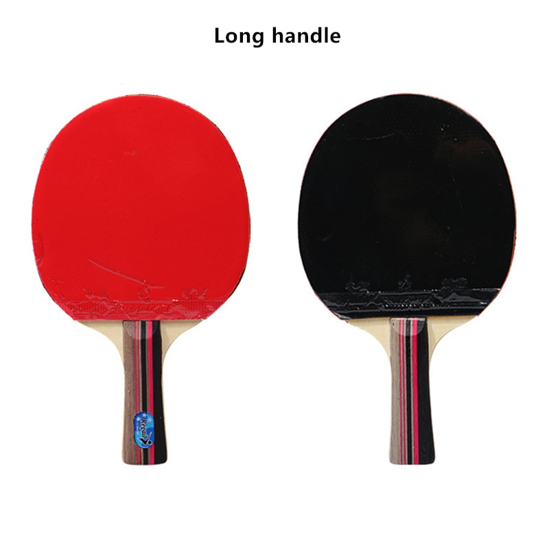 2Pcs Ping Pong Racket Table Tennis Paddle Bat Practice Set with 3Pcs Training Balls