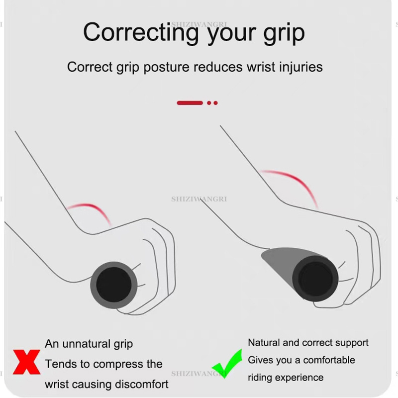 MTB Fahrrad Griffe Lenker Kurze Lange Fahrrad Griffe Anti-Skid Gummi Griff Radfahren Mountainbike Grip Ergonomische