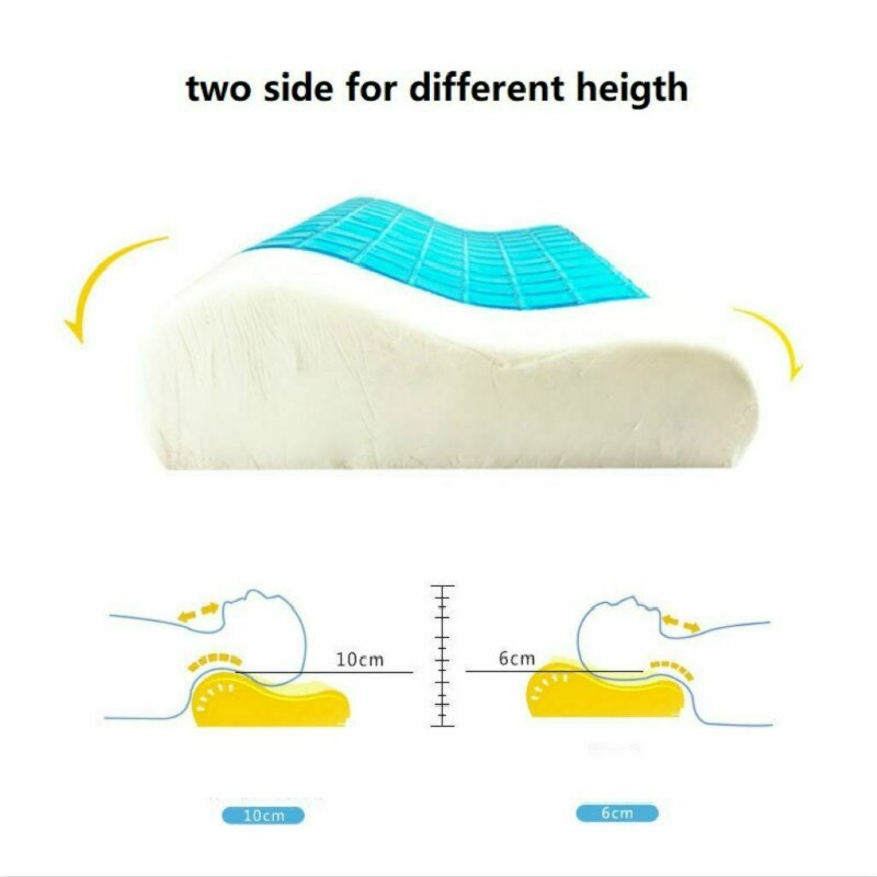 Comfortable, Beautiful and Cool Memory Foam Pillow Can Help Sleep Cooling Gel Pillow Pillows for Sleeping