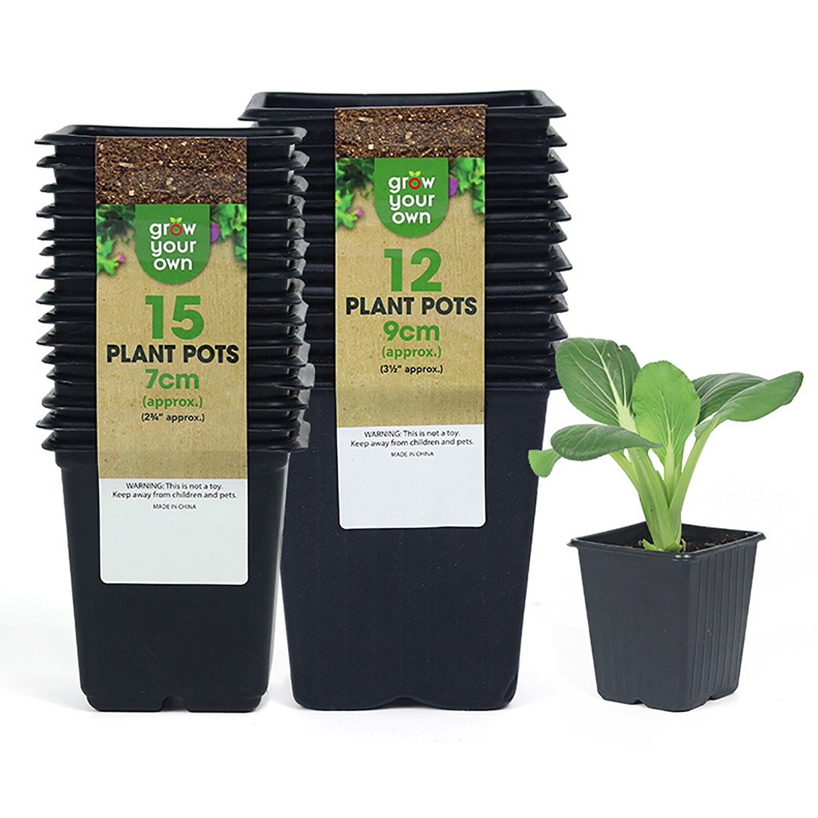 Macetas de plástico para plantas de vivero, contenedores de plantación para jardinería, tazas, bandeja de plántulas para invernadero, germinación de plantas, bolsas de cultivo