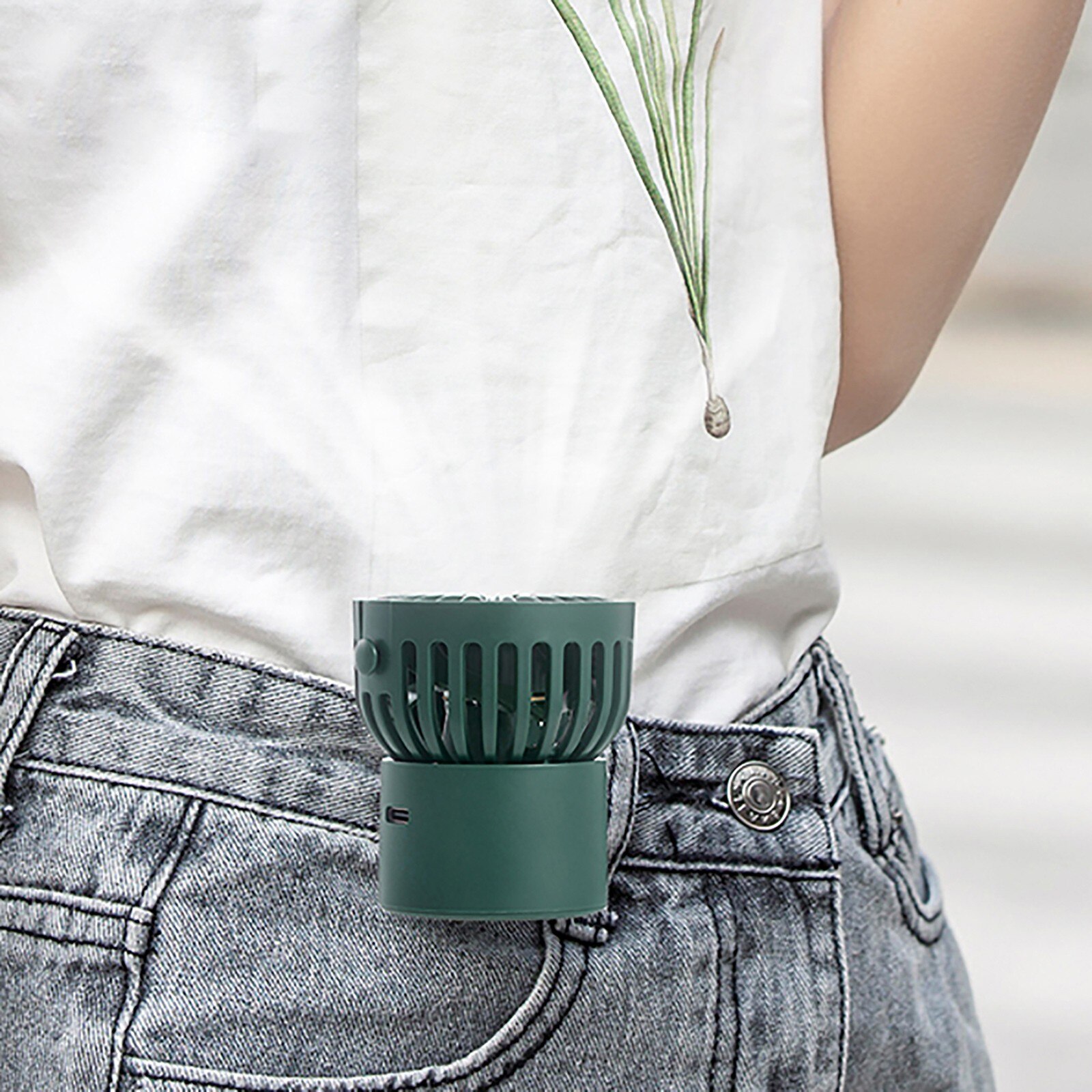 F852 Desktop Usb Fan Small Personal Desktop Fan With Strong Wind Silent Operation Portable Mini Fan For Office Bedroom