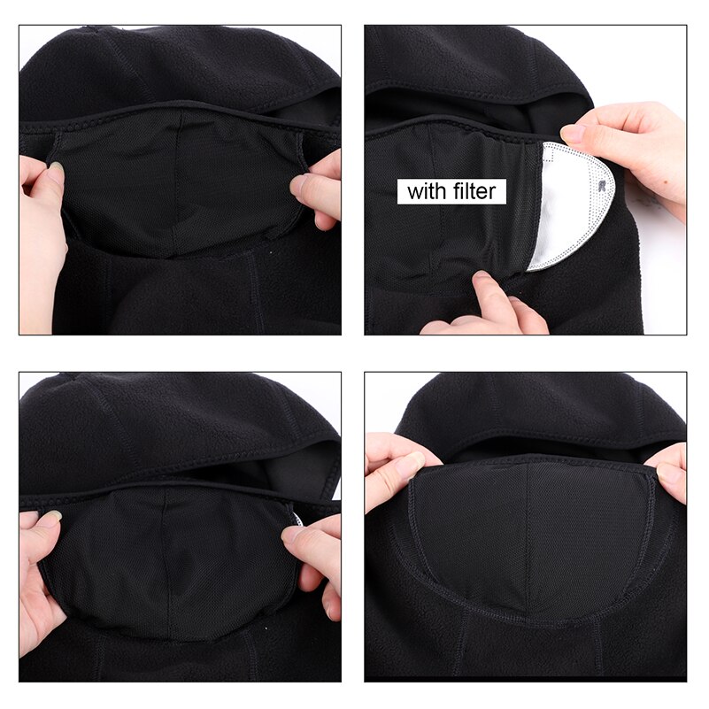West biking cykelkeps vinter varm fleece cykel ansiktsmask termisk huva skydd skidåkning ansiktsfilter mask balaclava cykelkepsar