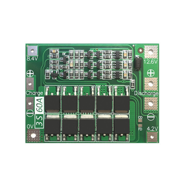 BMS 18650 Lipo/Lifepo4/Carte de Protection de Batterie Au Lithium 3.2V 3.7V 3S BMS 1.2A/1.3A 10A 15A 20A 30A 40A 50A 60A 100A: Lac bleu