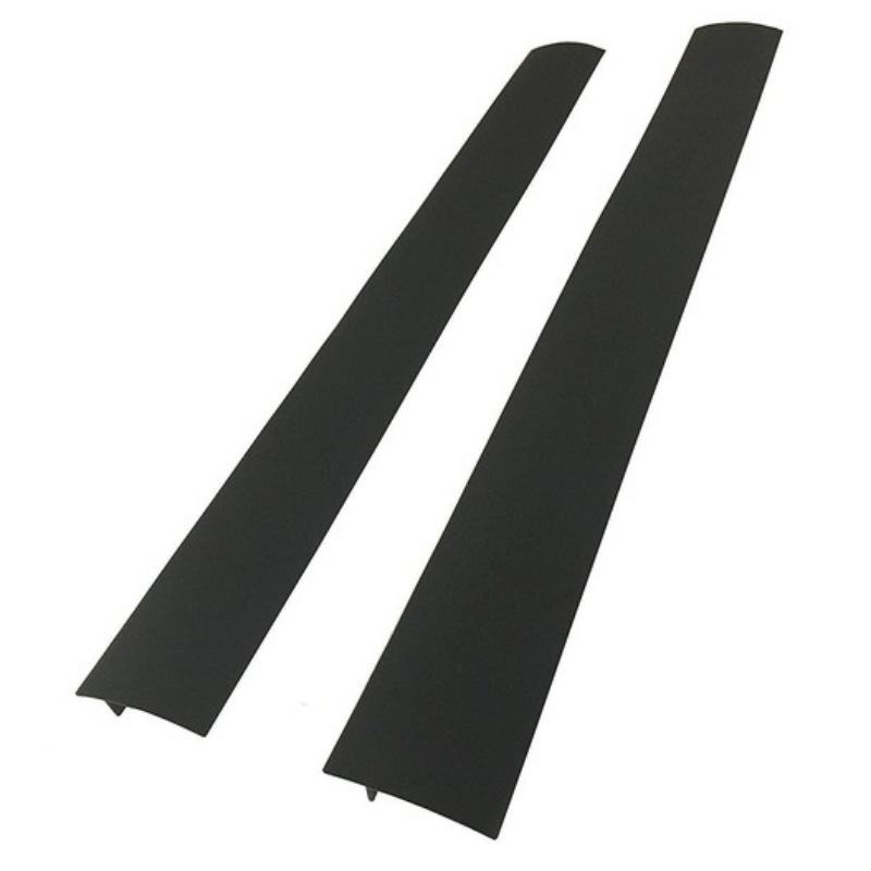2pcs Kitchen Silicone Stove Counter Gap Cover Heat Resistant Wide &amp; Long Gap Filler Seals Spills Between Counter Restaurant: black