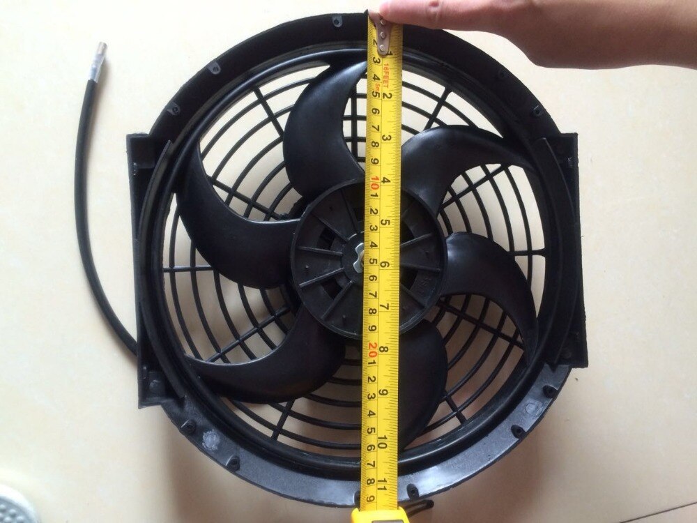 10 INCH Universal AUTO FAN 10'' Electric Condenser Fan 12V for Pickup Bus Heavy Truck Light Truck Excavator Harvester