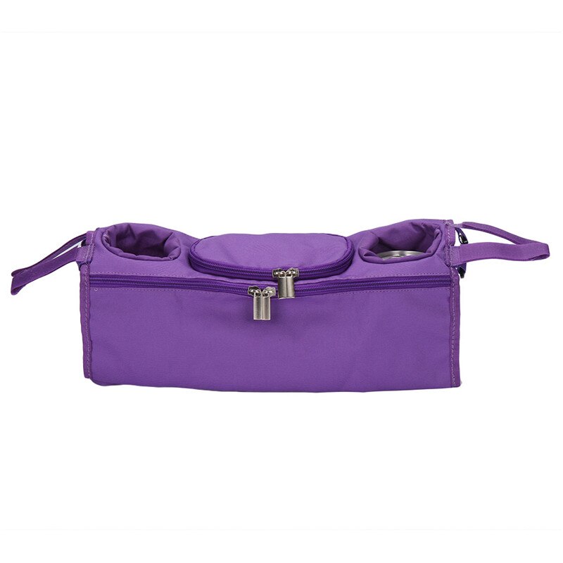 Cochecito de bebé organizador refrigerador y bolsas térmicas para mamá cochecito colgante cochecito carrito botella bolsos accesorios de cochecitos: Purple