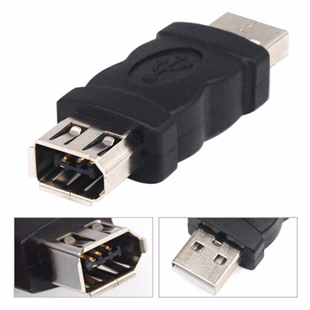 USB 2.0 Een Mannelijke firewire IEEE 1394 6 P Vrouwelijke Adapter Converter Connector F/M