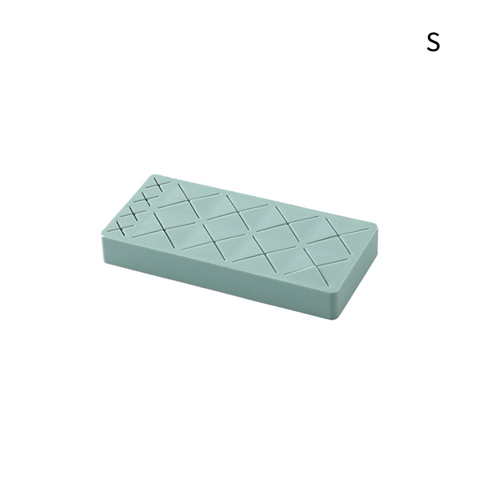 12/24/36 Grid Silicone Lipstick Storage Box Makeup Organizer Display Stand Make-up Brush Eyebrow Pencil Holder For Cosmetics: Blue / 12 squares