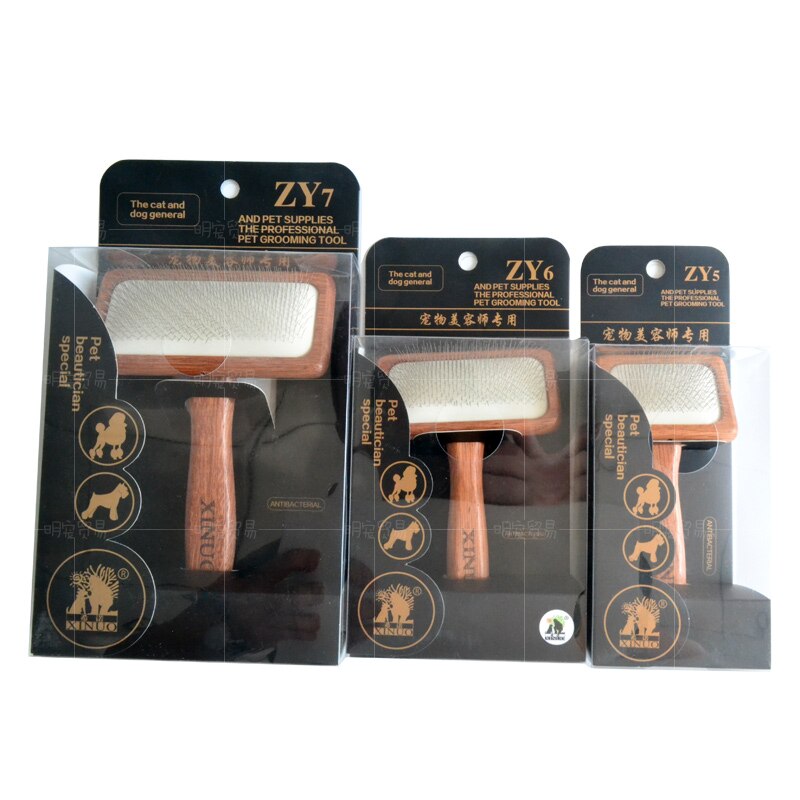 Branded xinuo hoge qulity Handvat Vergieten Houten Hond Kat Haar Borstel Bont Grooming Trimmer Kam Tool ZY5ZY6ZY7 HUISDIER SPECIALE