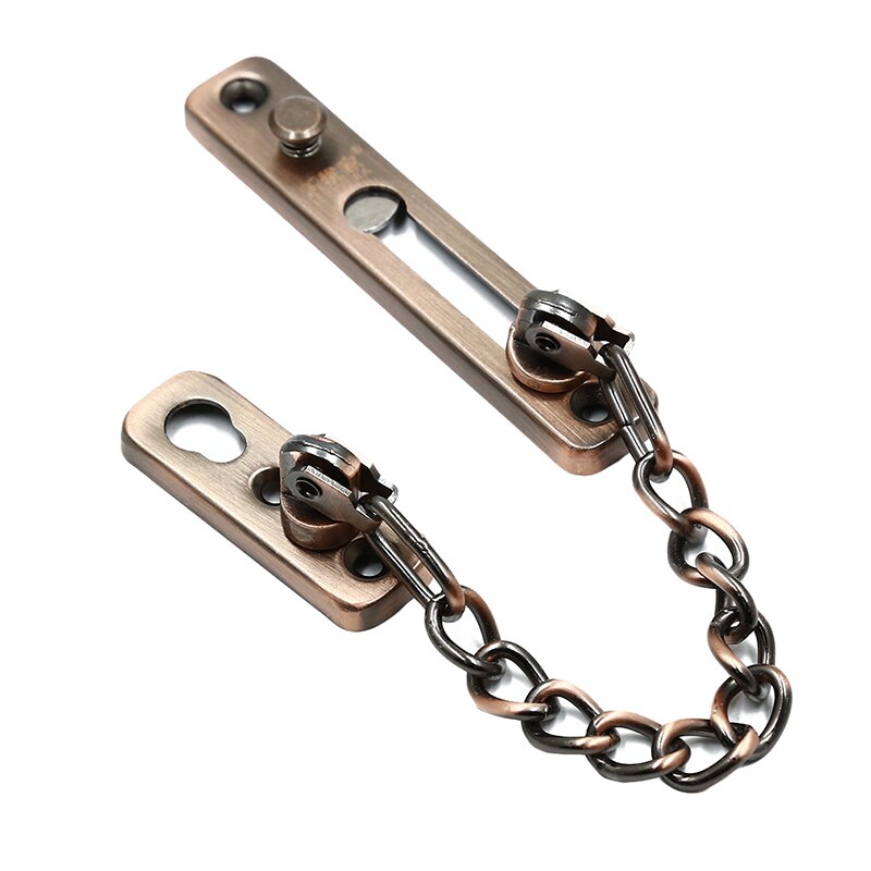 1 cerradura de cadena de seguridad para puerta y tornillos, cerradura de seguridad para armario, cerraduras para DIY, herramienta para puerta de casa, Color dorado y plateado