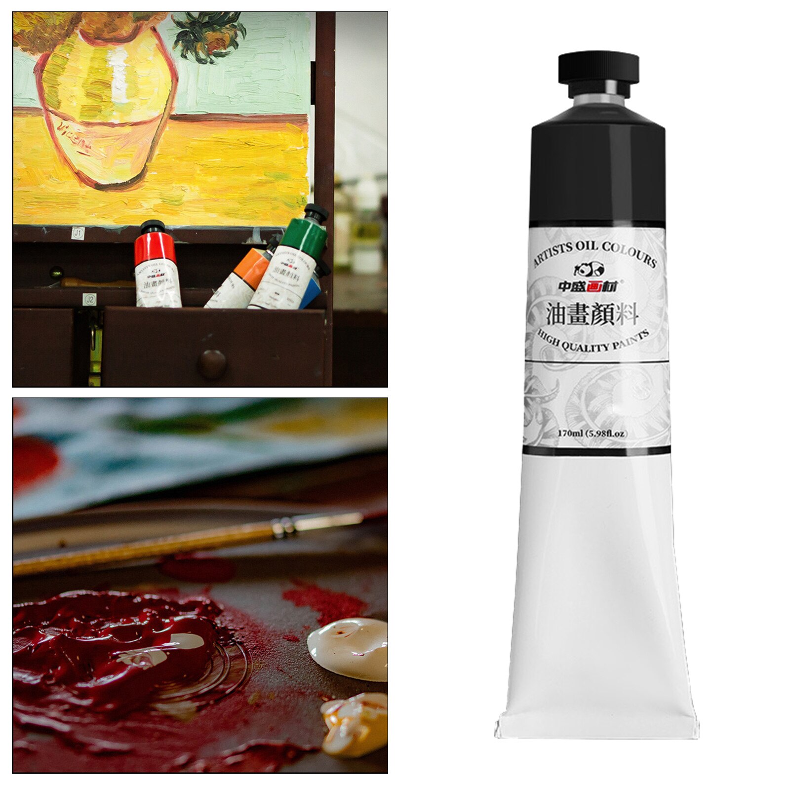 170ml Oil Paint Pigment for Artist Oil Painting Drawing Art Color Paint Supplies