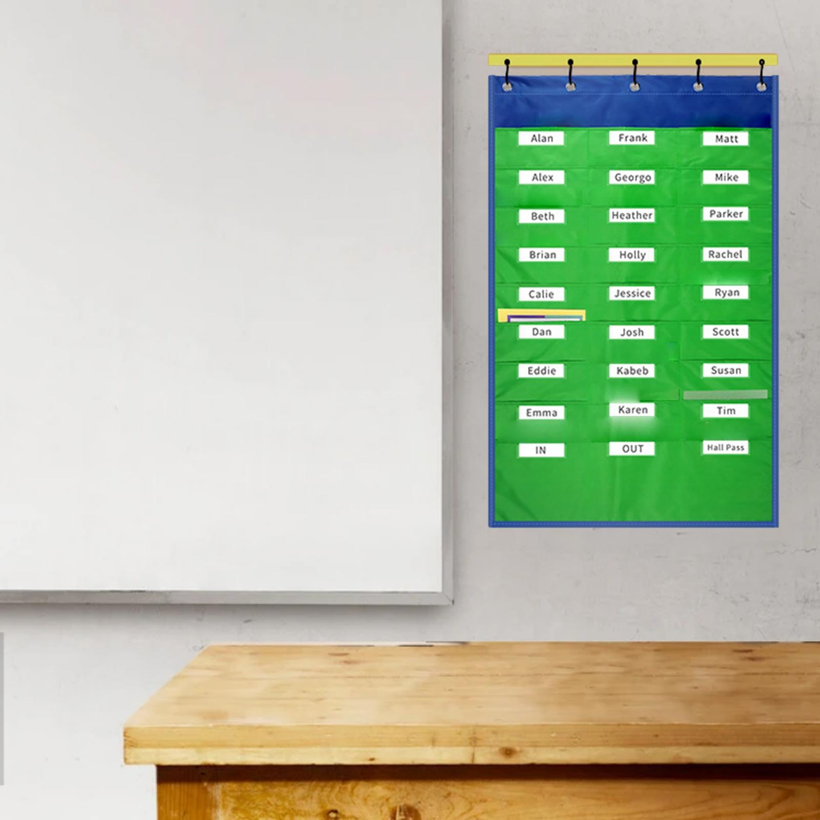 Hanging File Holder Organizer Rack Organizer Homeschool Office Classroom Pocket Charts Classroom Pocket Chart for School Home