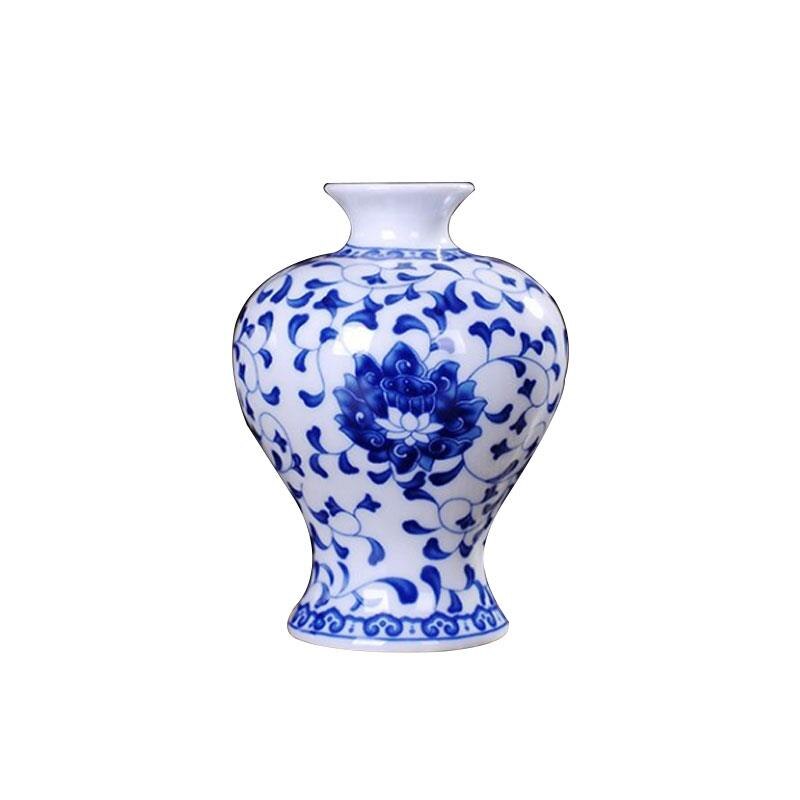Keramische Vazen Traditionele Chinese Blauw En Wit Porselein Voor Bloemen Een Patroon: A5