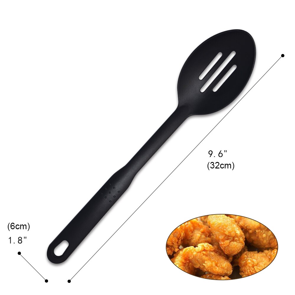 Utensi – cuillère à soupe fendue en Nylon résistant à la chaleur, louche à passoire, batteur à œufs, outils de cuisine, broyeur de pommes de terre à la tomate: 04