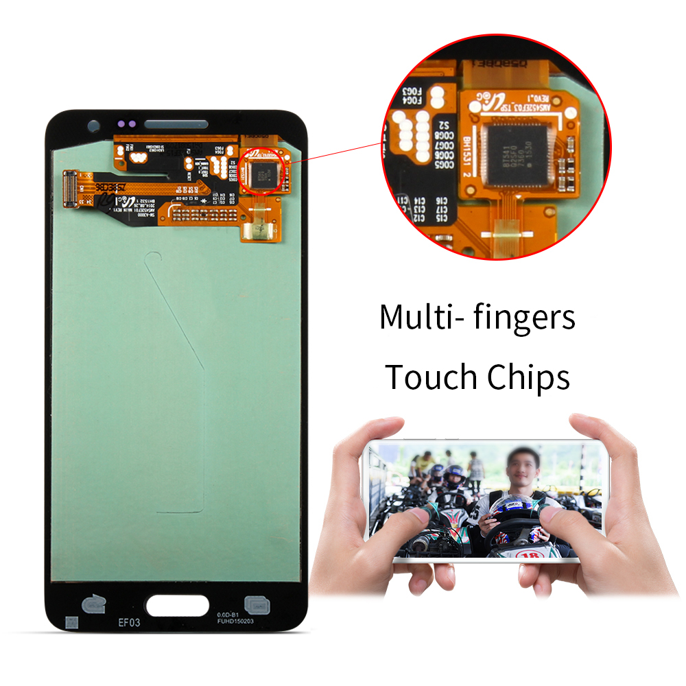 4.5 "Super Amoled Voor Samsung Galaxy A300 Lcd Touch Screen Digitizer A300F A300H Voor Samsung A300 Display A3 Lcd