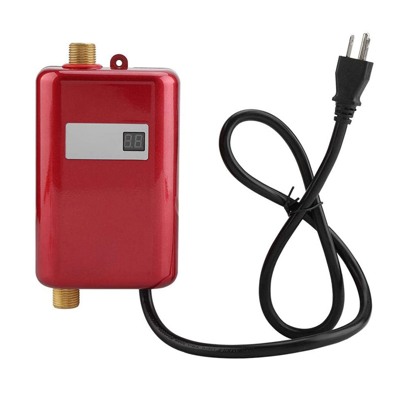 Instant Water Heater,3000W Mini Electric Tankless Water Heater,Durable and Fashionable for Bathroom Kitchen Washing: green / JP