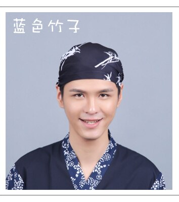 Japanese Ramen Noodle Restaurant Bar Sushi Chef Unisex Waiter Hat Turban Cap Men Women Kitchen Cooking Workwear Caps: 9