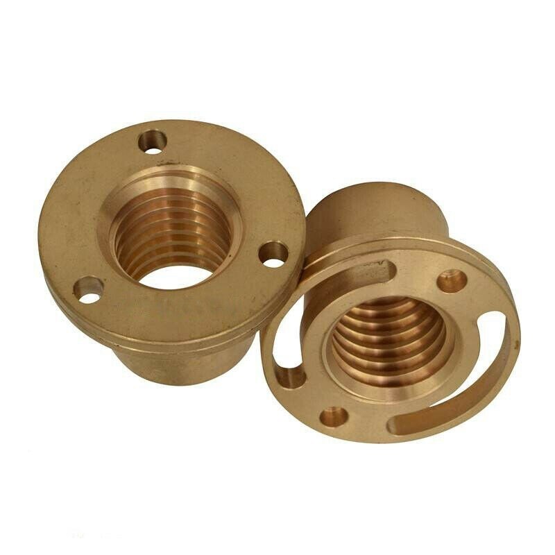 2PCS Milling Machine Tools Accessories Longitudinal Brass Feed Y Axis Nut Mill Parts