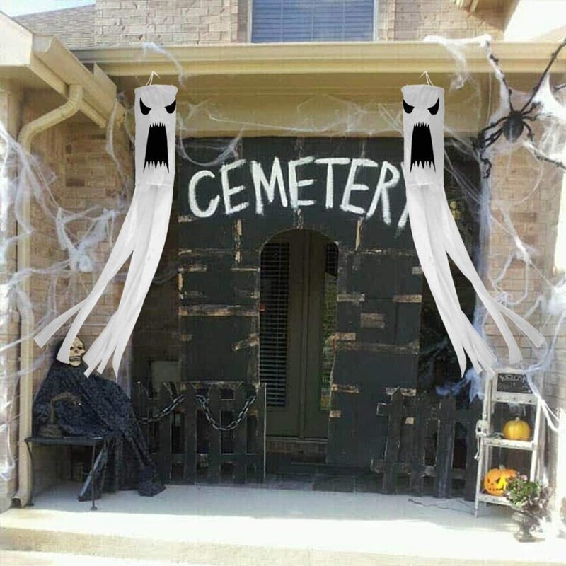 Halloween Windsack Flagge 40 Zoll Windsack Im Freien Hängende Dekoration Halloween Garten Front Hof Rasen Dekoration