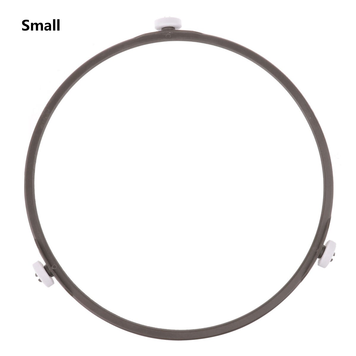 Kitchen Accessory Microwave Glass Turntable Plastic Support Wheel Circle Oven Plate Roller Stand Bracket Reusable Rotating Ring: Brown Small