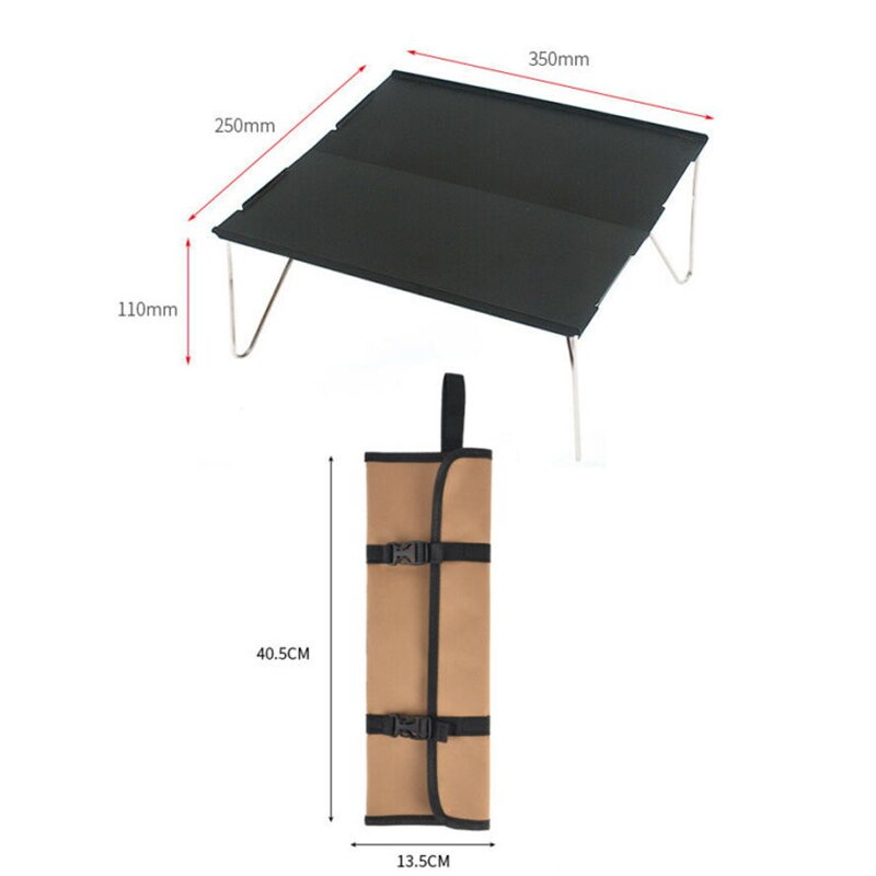 Mini klapbord bærbar camping udendørs picnic grill foldbart skrivebord med bæretaske ultralet møbel computer sengebord