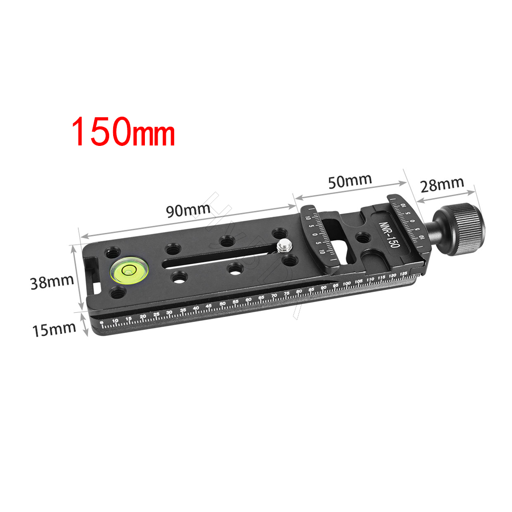 Per Arca swiss treppiede testa a sfera guida di scorrimento RRS morsetto a piastra a sgancio rapido lungo staffa di supporto per obiettivo Zoom a fuoco lungo: 150MM