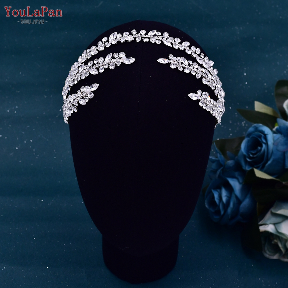 YouLaPan HP496 Strass Bruidshoofdband Boheemse Bruidshaaraccessoires Vrouw Hoofddeksel Bruiloft Haaraccessoires Bruid Tiara