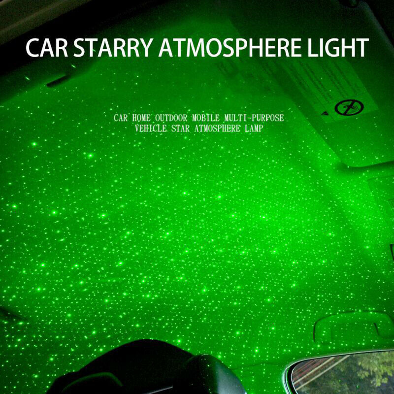 360 ° LED-leuchten Sternen Dekorative Auto Dach Lichter Romantische Stern Projektor USB Atmosphäbetreffend Nacht Lampe Geburtstag Party Heimat Dekor