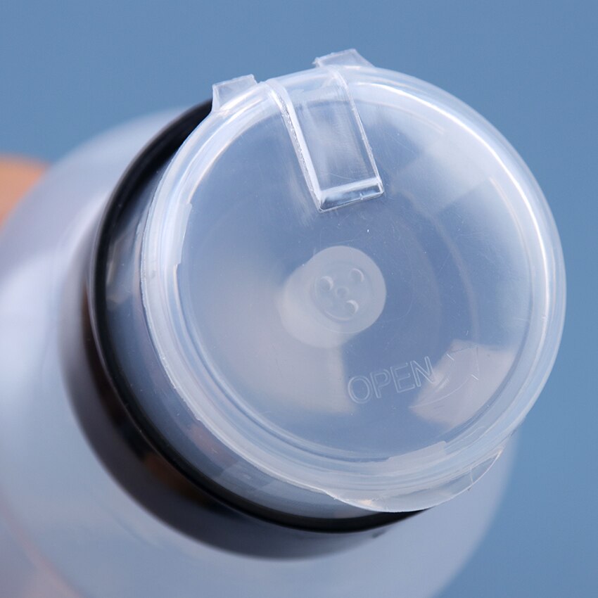 Bouteille en plastique rechargeable pour dissolvant du vernis à ongles, pour enlever le vernis, pour alcool, maquillage, bouteille séparée pour pompes à pression et Art de manucure et de pédicure, pour nettoyer le Gel UV, 200ml