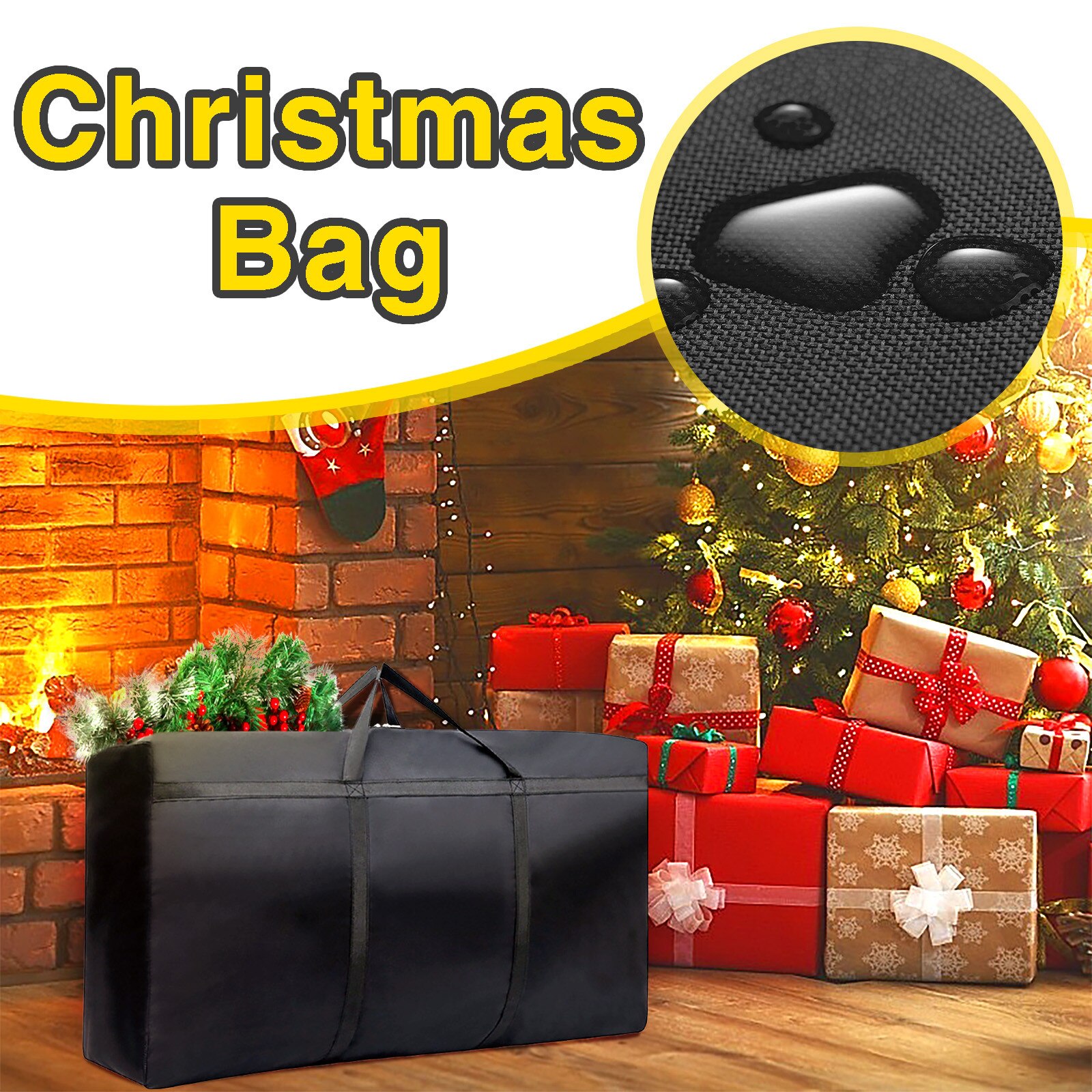 Christmas Tree Storage Bag Dustproof Cover Protect Waterproof Large-capacity 21x14x6.5 inch Storage Bags Organize Tools #Y5
